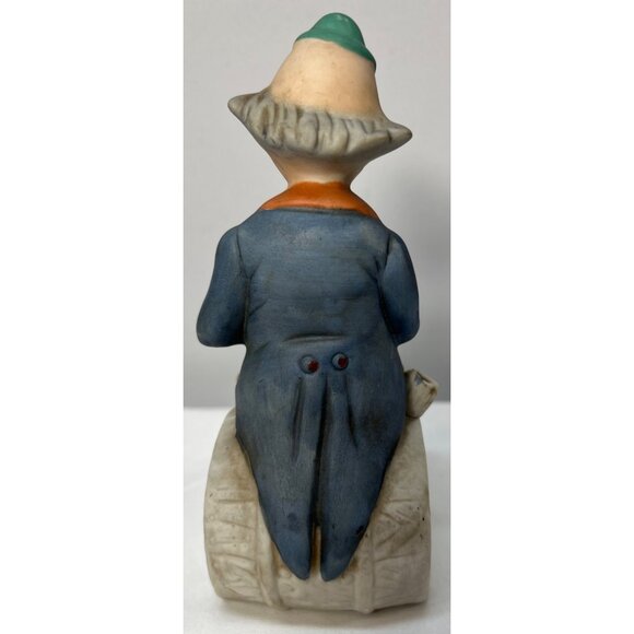 Vintage Porcelain Clown Figurine Holding Banana - Picture 3 of 5